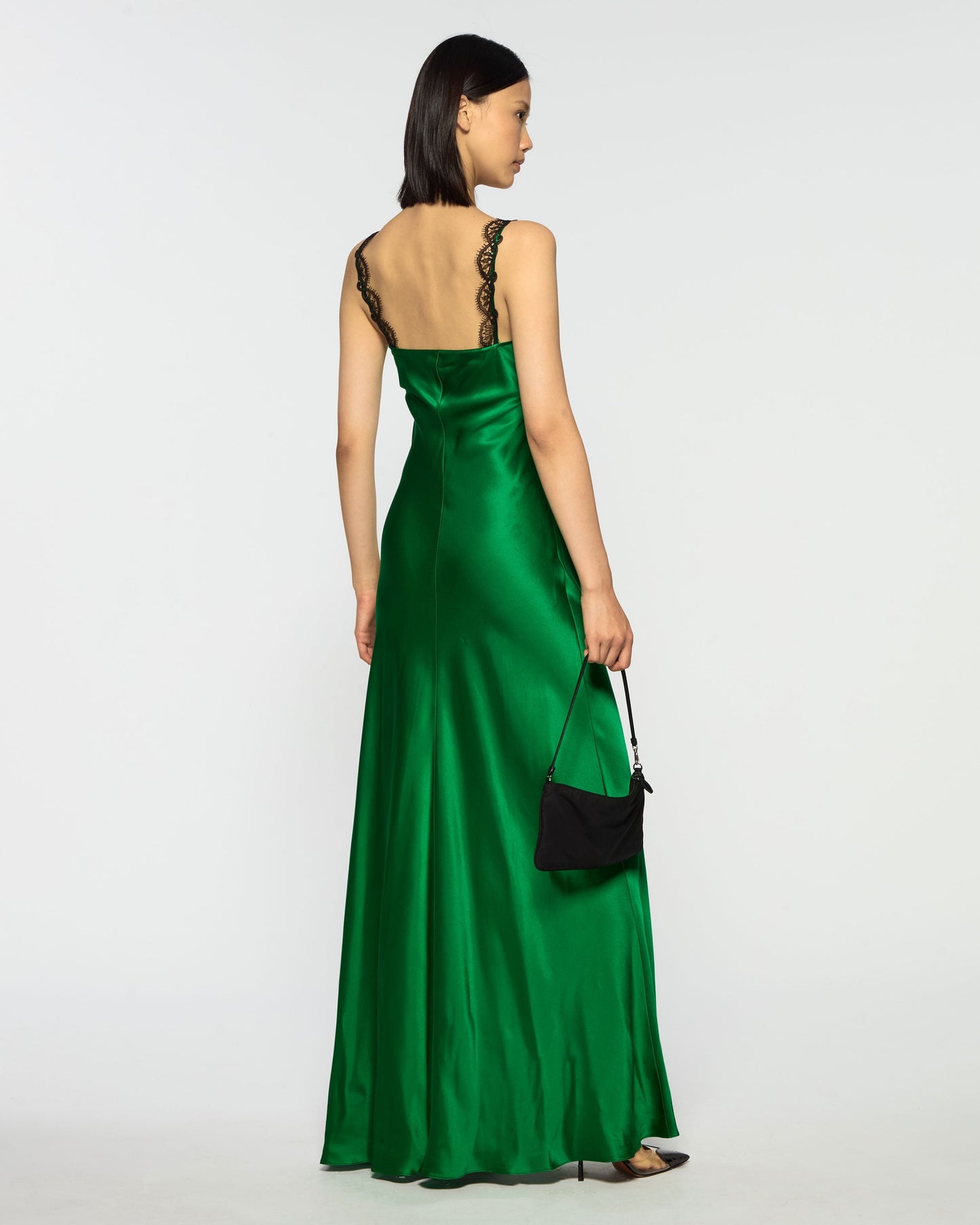 Emerald Grace Slip Dress