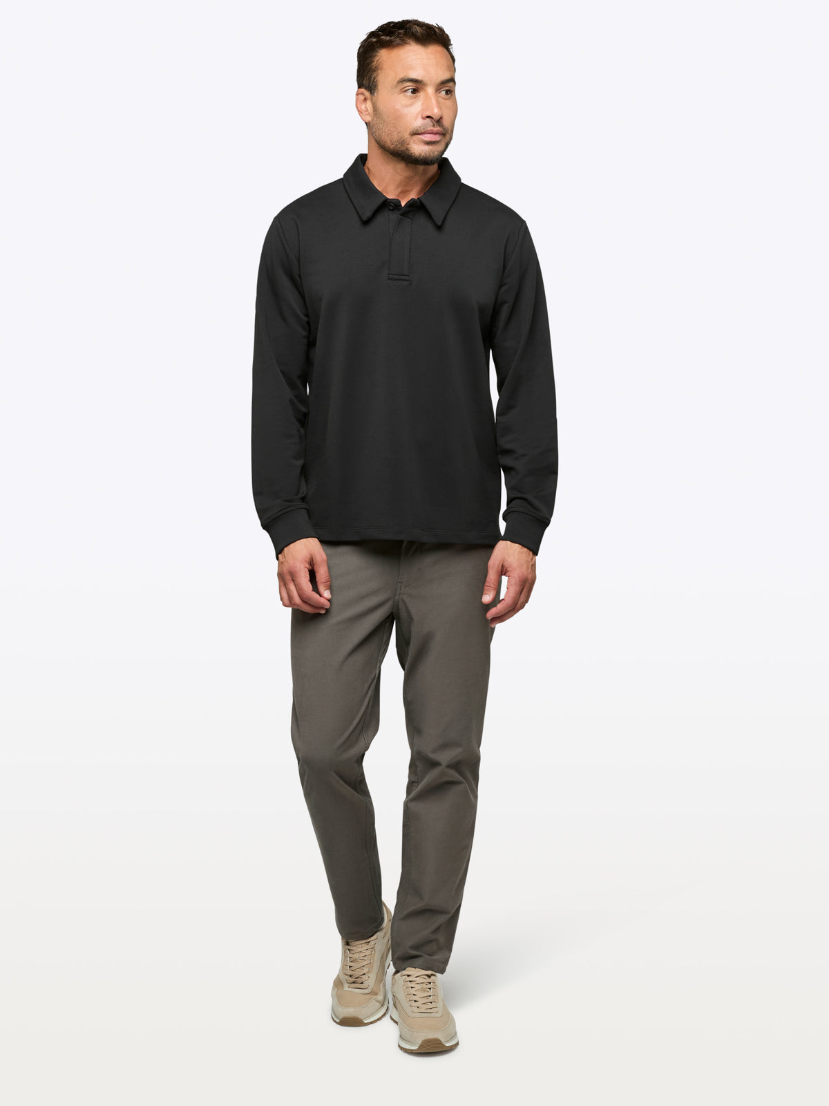Hyperloop Rugby Polo | Black Signature-Fit