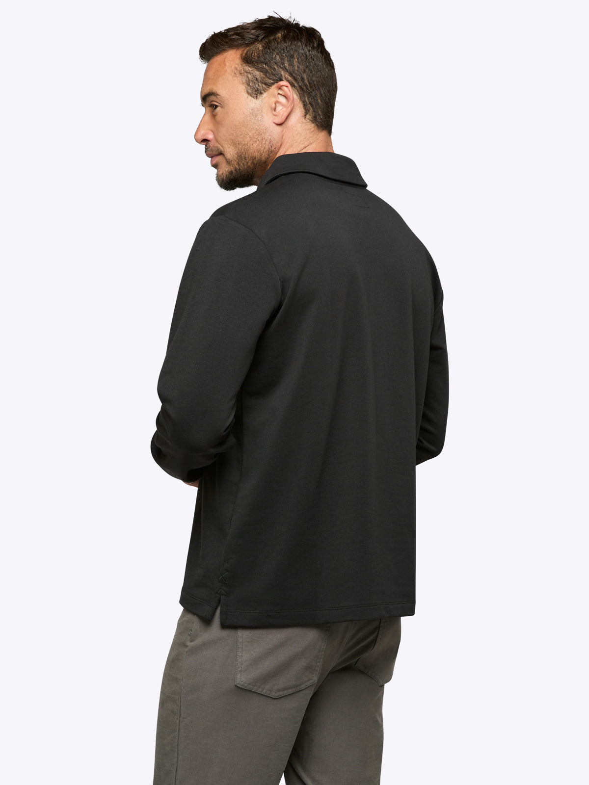 Hyperloop Rugby Polo | Black Signature-Fit