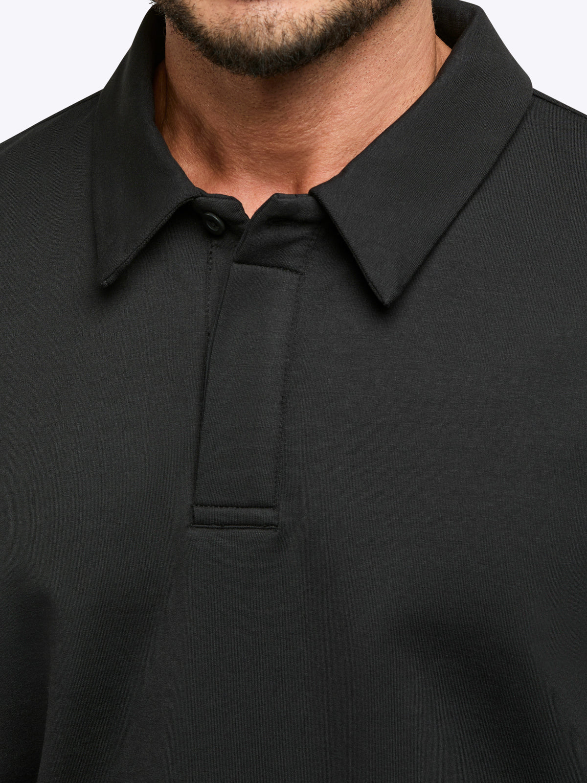 Hyperloop Rugby Polo | Black Signature-Fit