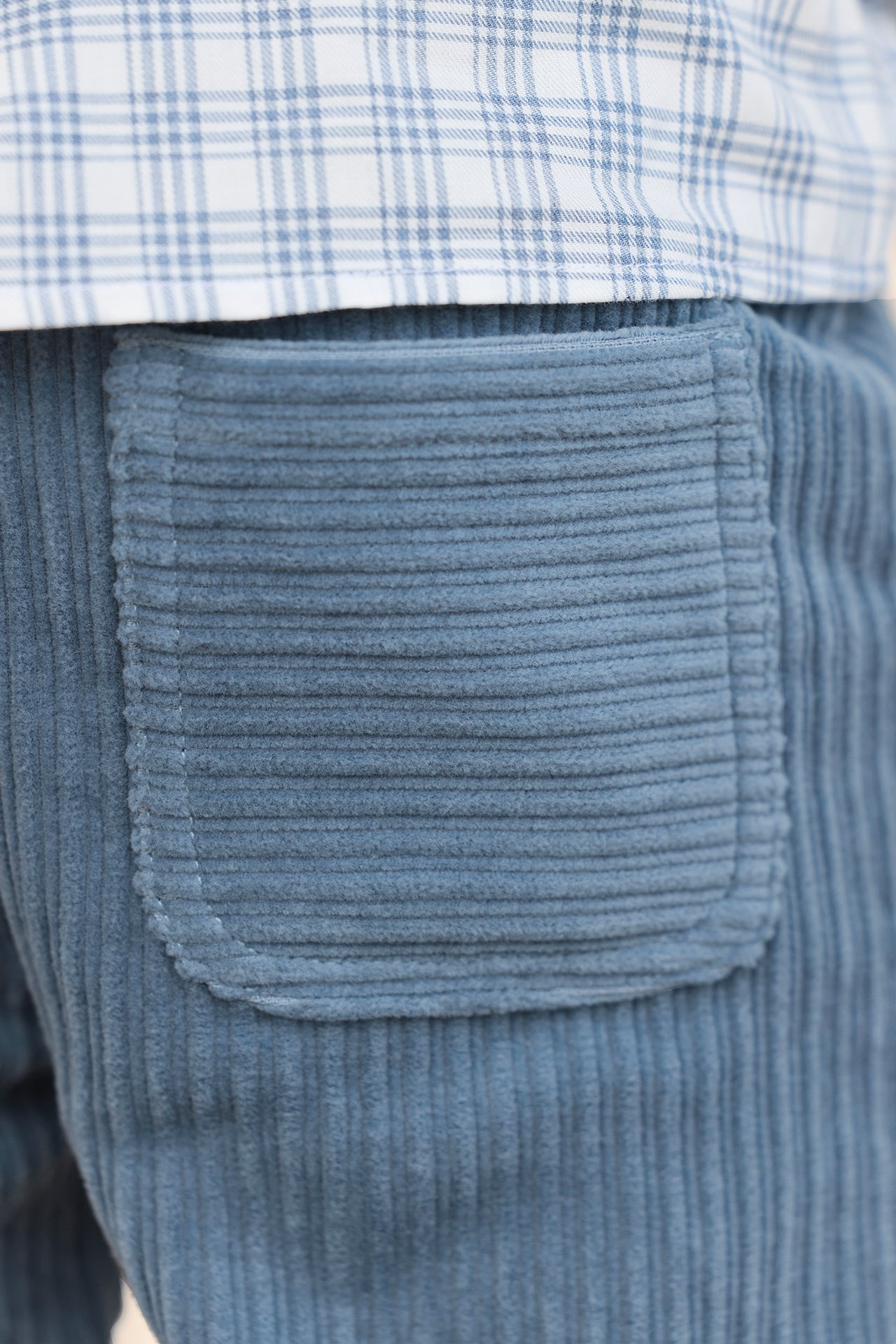 Trousers - Blue Greyé in Velvet