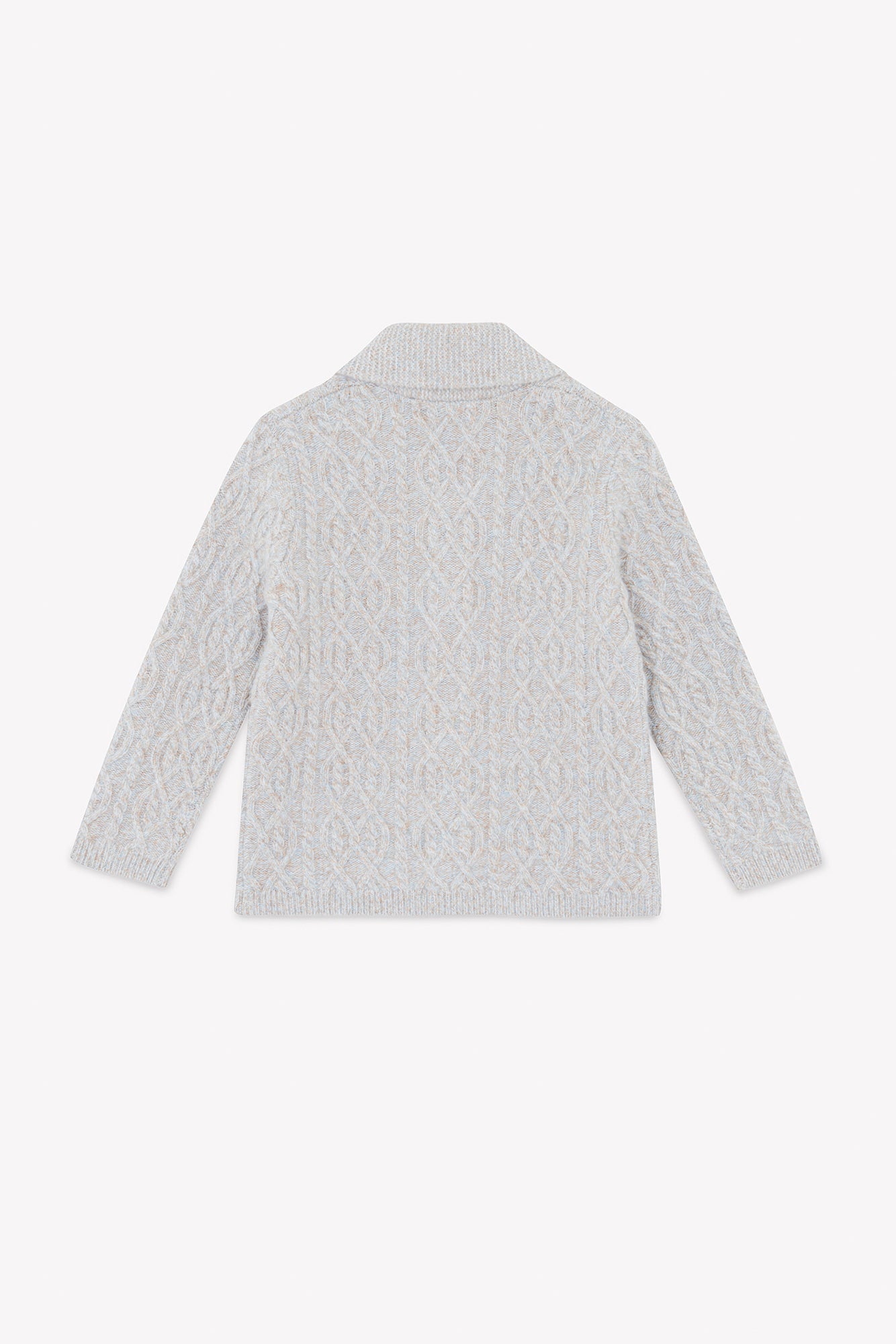 Ethan Grey Cable Knit Cardigan