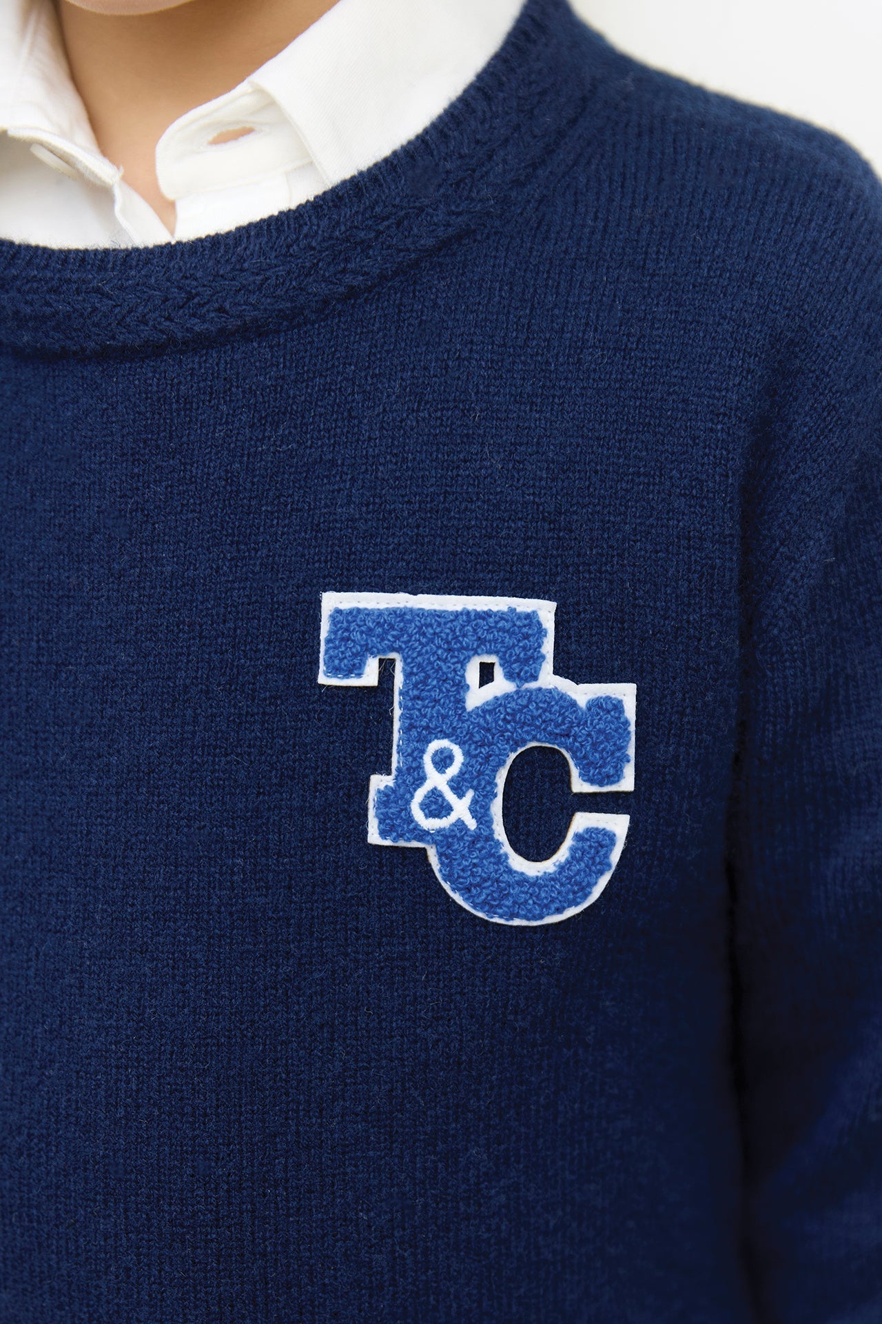 Sweater - Navy in Wool TC signature