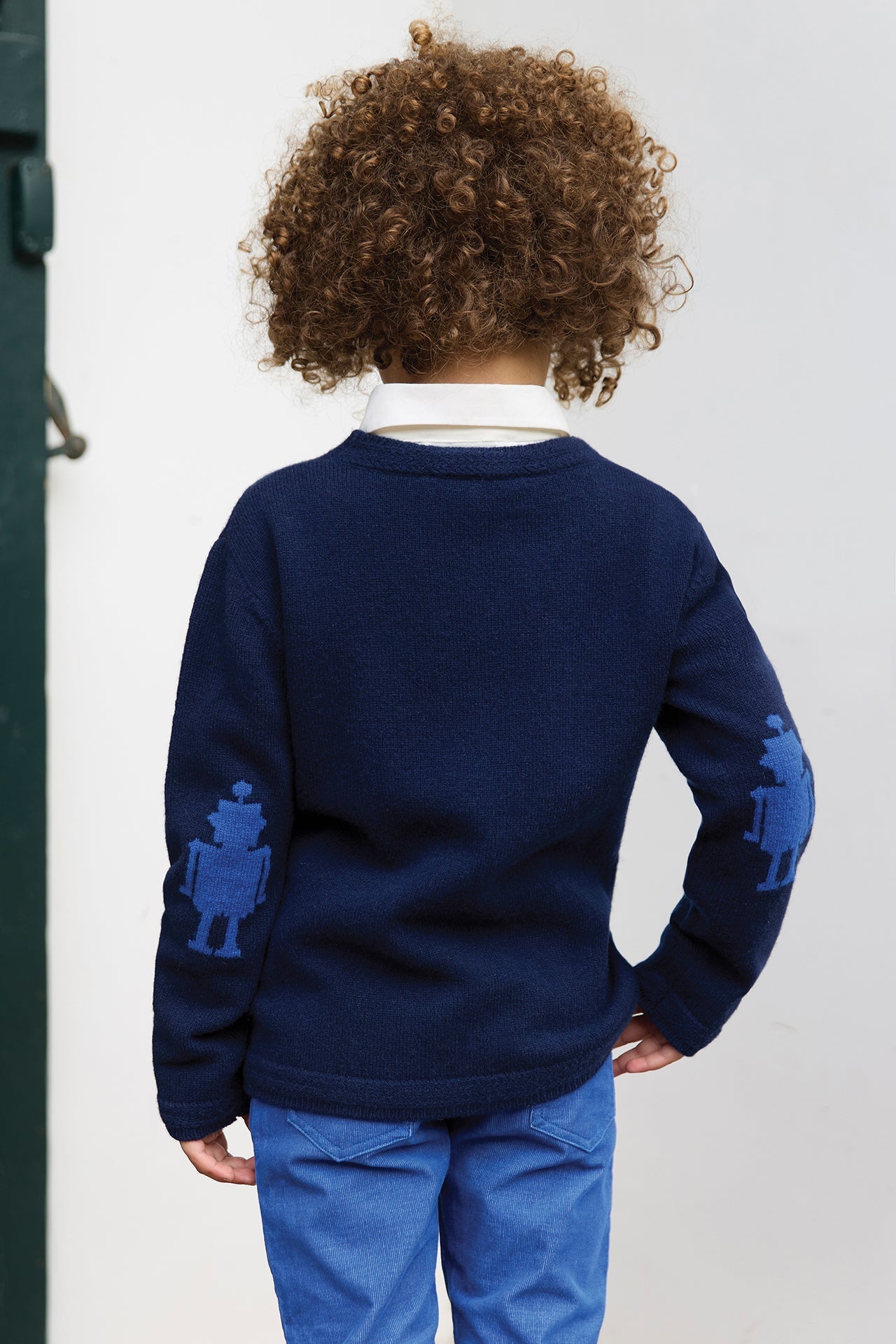 Sweater - Navy in Wool TC signature