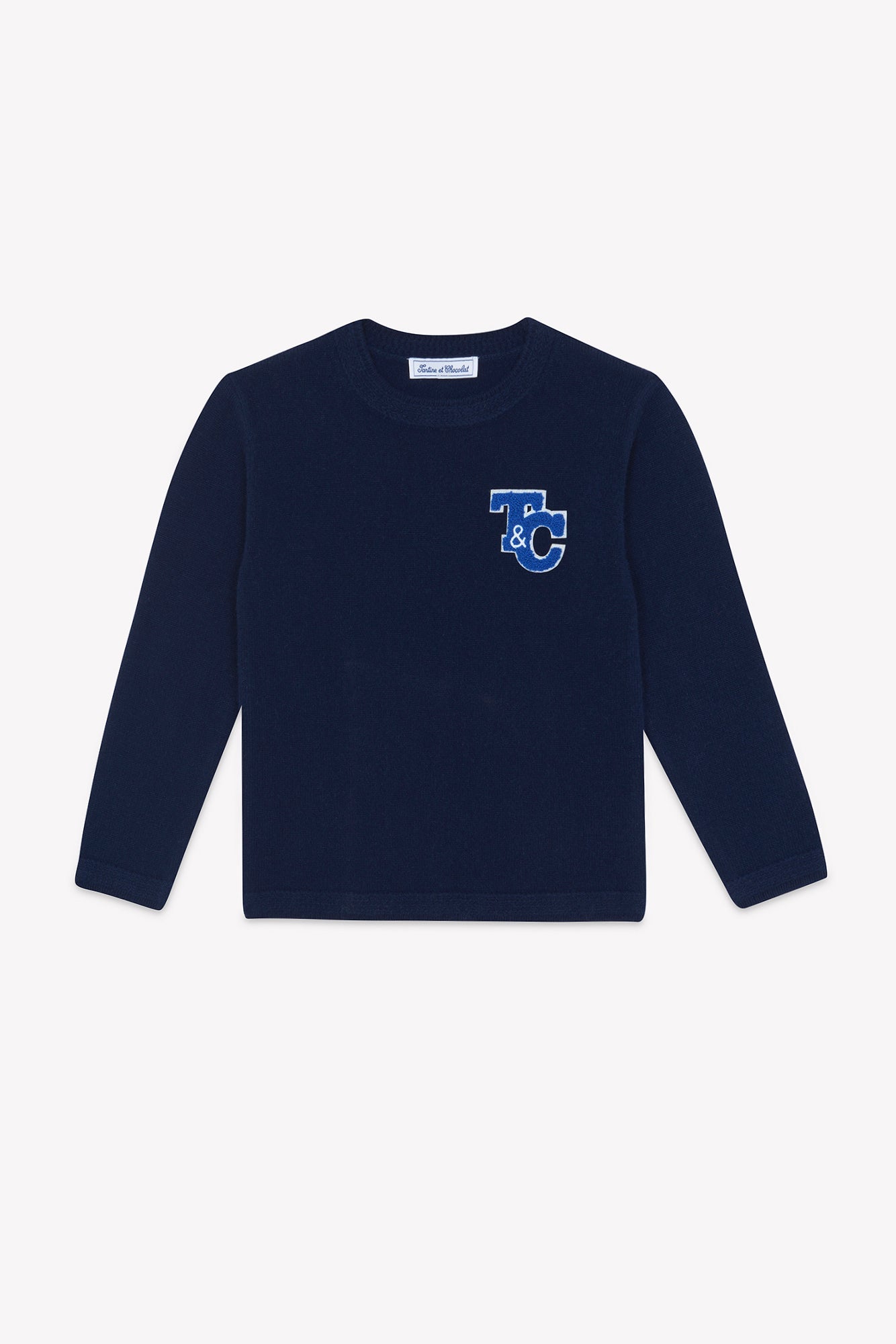 Sweater - Navy in Wool TC signature