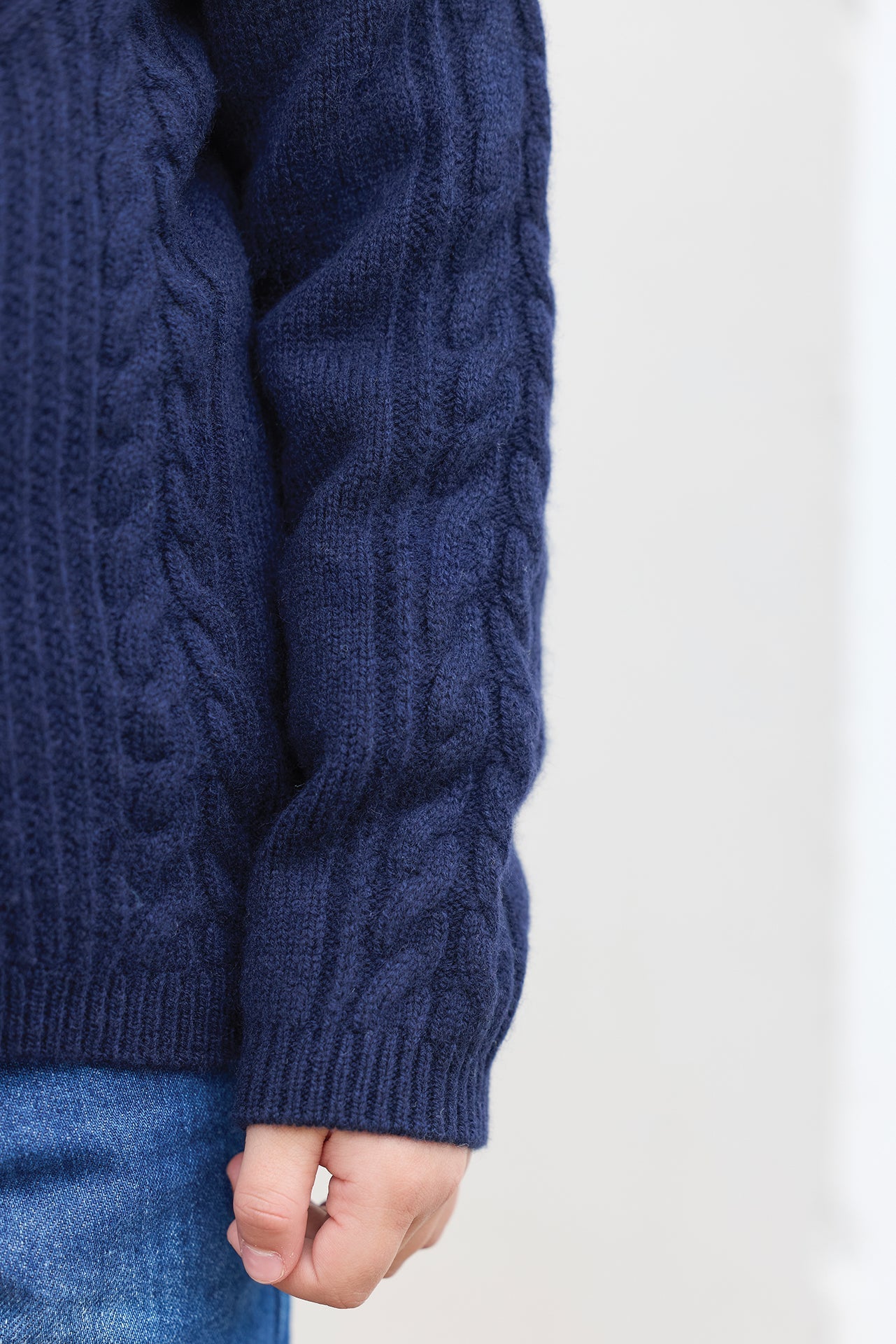 Noah Cable Knit Sweater – Navy TC Signature