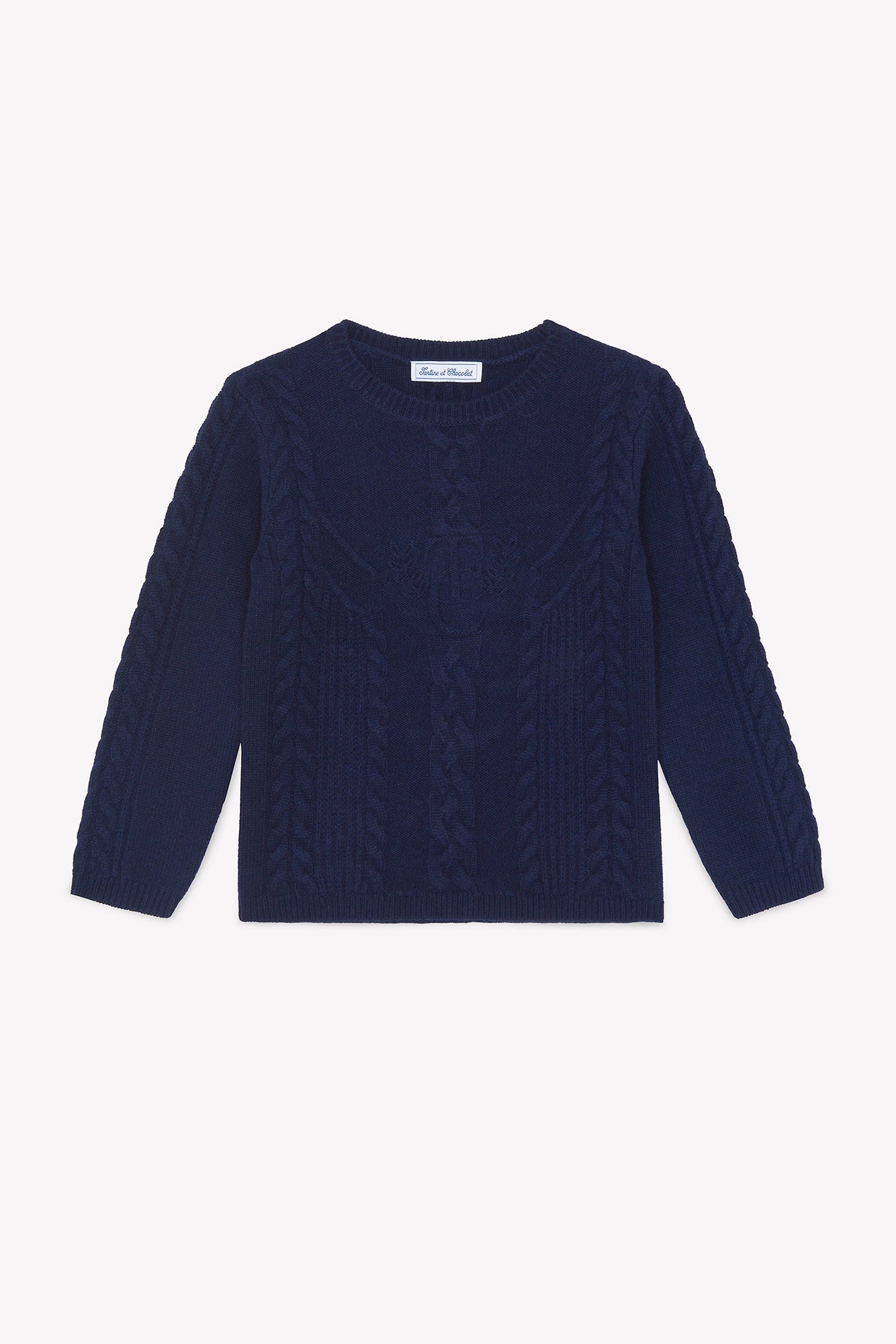 Noah Cable Knit Sweater – Navy TC Signature