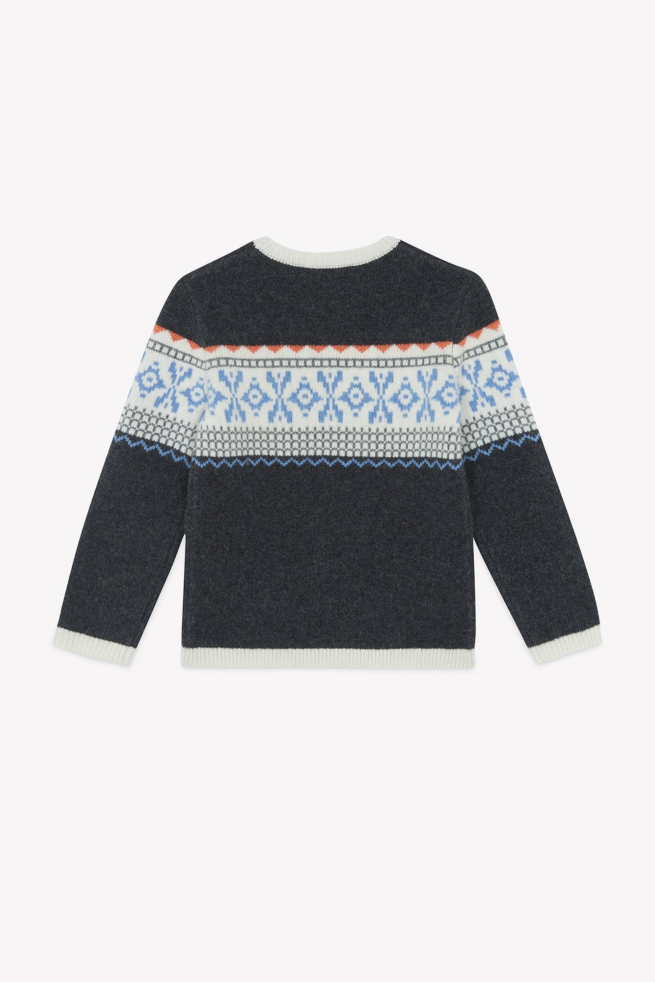 Grey Jacquard Sweater
