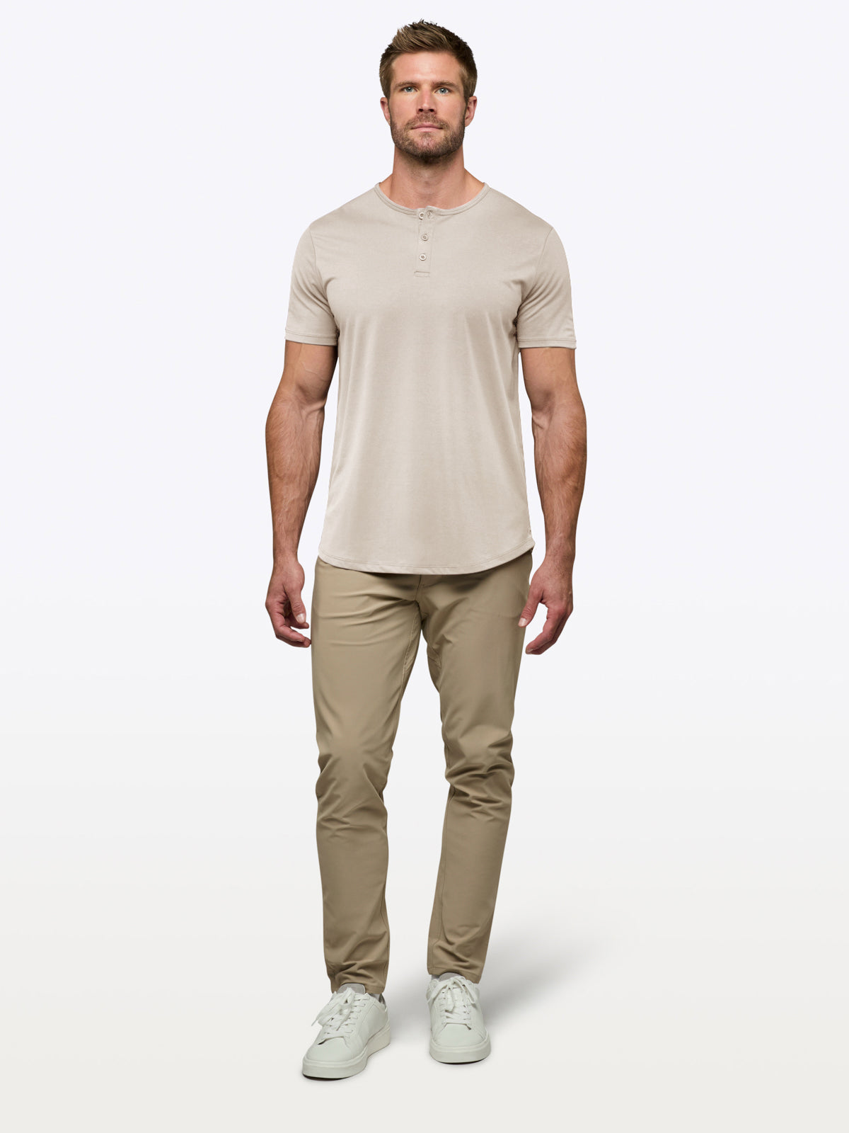 AO Henley Curve-Hem | Clay Signature-fit PYCA Pro®