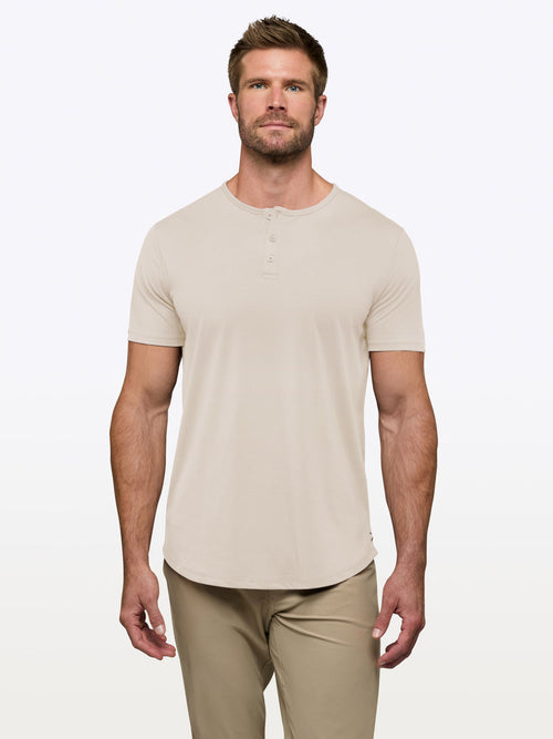 AO Henley Curve-Hem | Clay Signature-fit PYCA Pro®