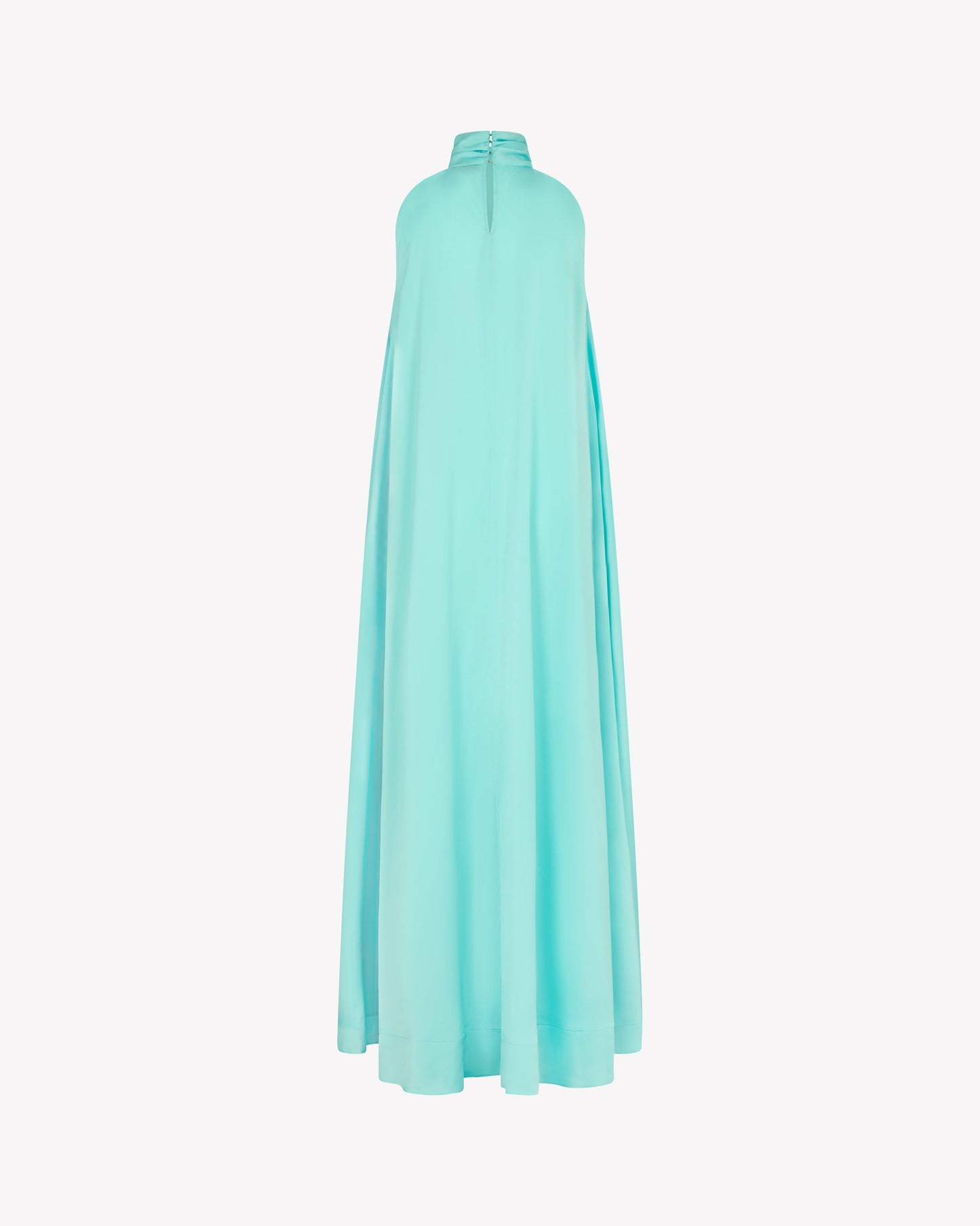 Aqua Draped Maxi Dress