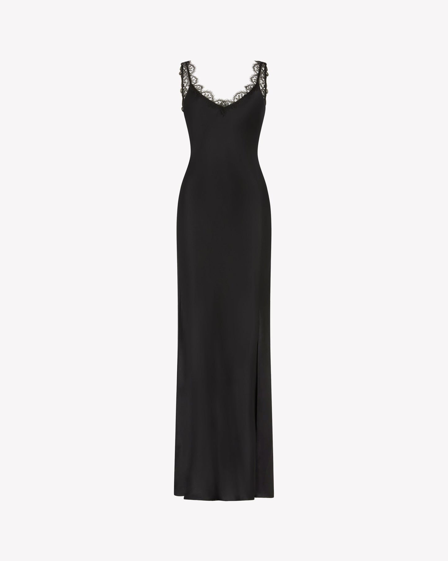 Noir Lace Slip Dress