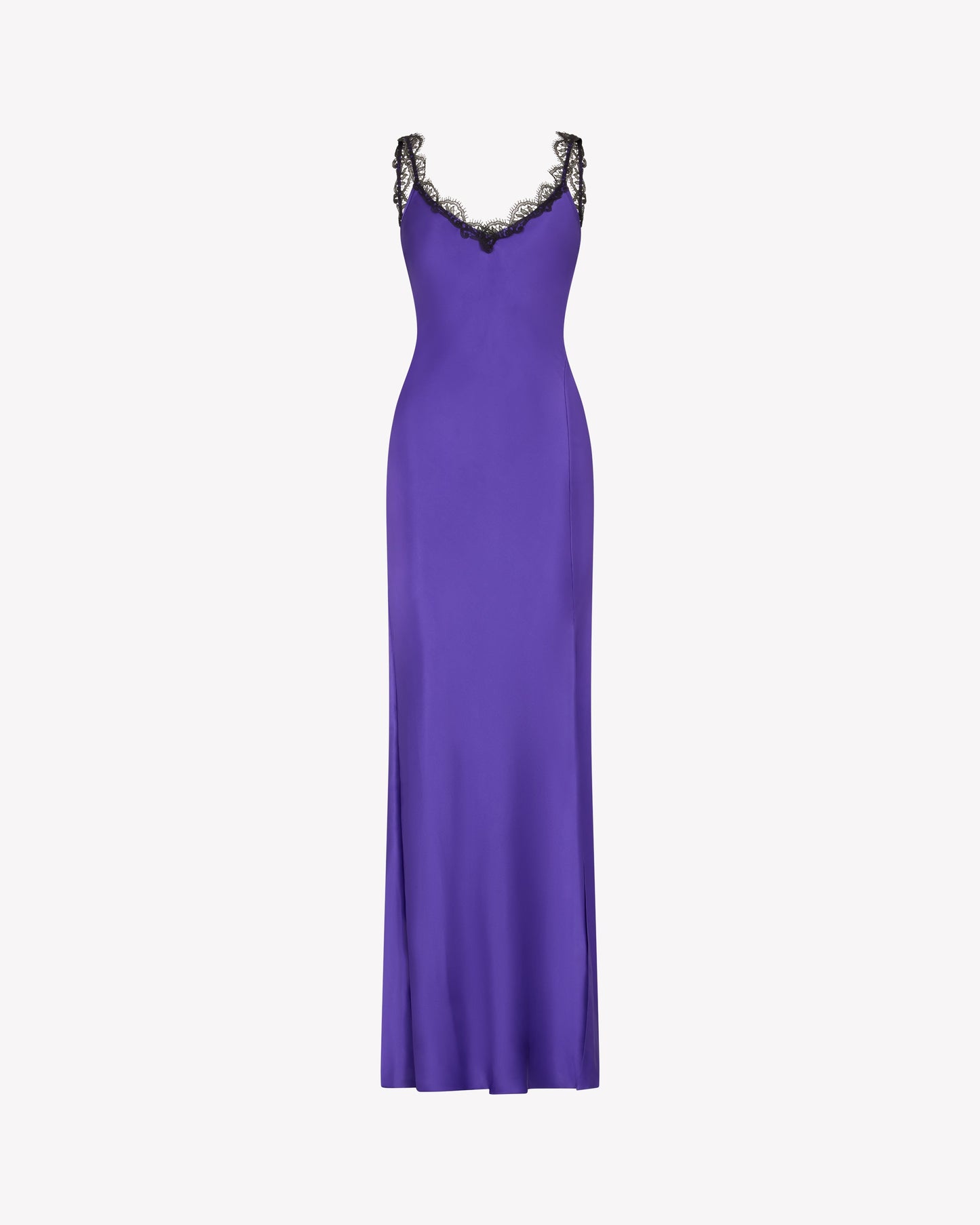 Amethyst Silk Slip Dress