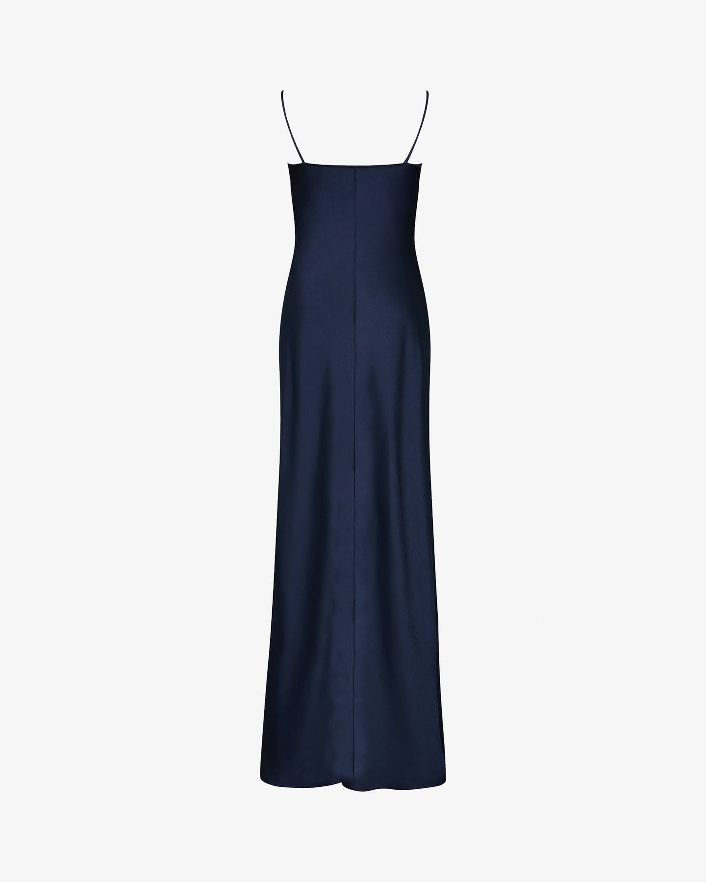 Midnight Satin Slip Dress