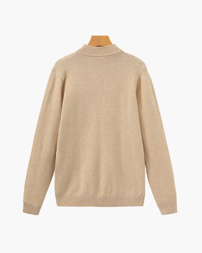 Essential Ribbed Mock Neck Sweater