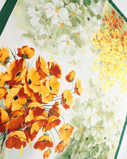 Old Money Impressionist Garden Scarf