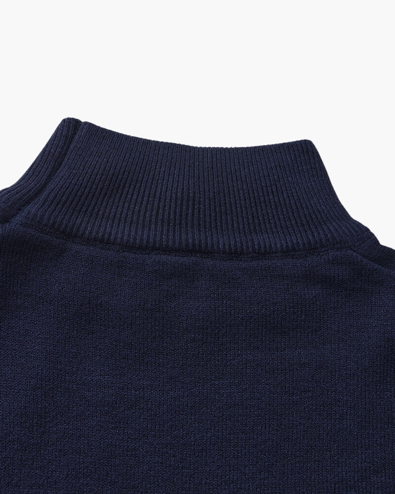 Essential Ribbed Mock Neck Sweater