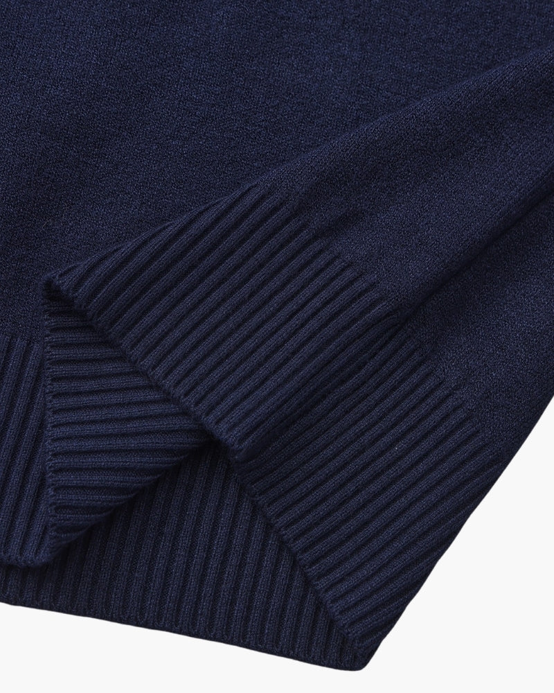 Essential Ribbed Mock Neck Sweater