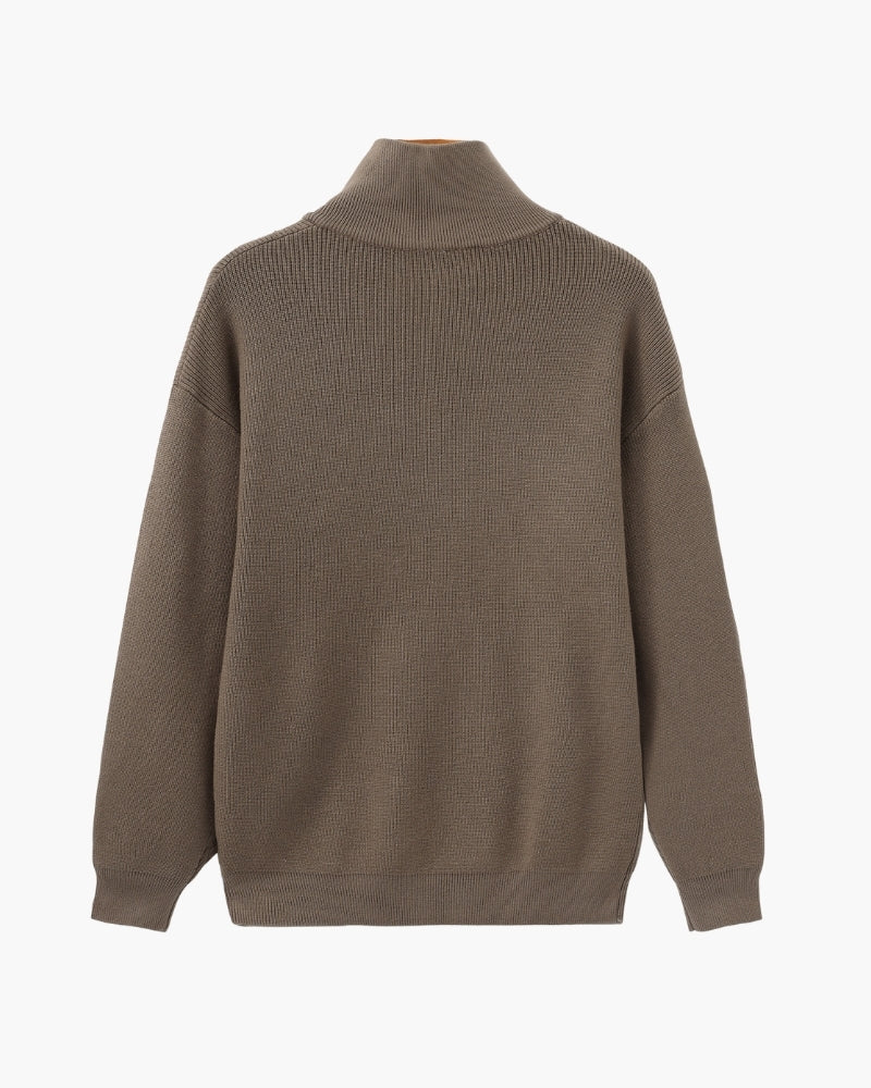 Refined Half-Zip Knit Pullover