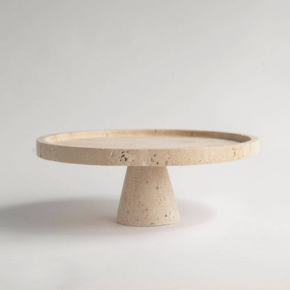 Terra Travertine Cake Stand