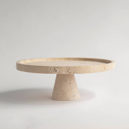 Terra Travertine Cake Stand