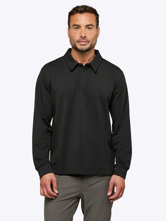Hyperloop Rugby Polo | Black Signature-Fit