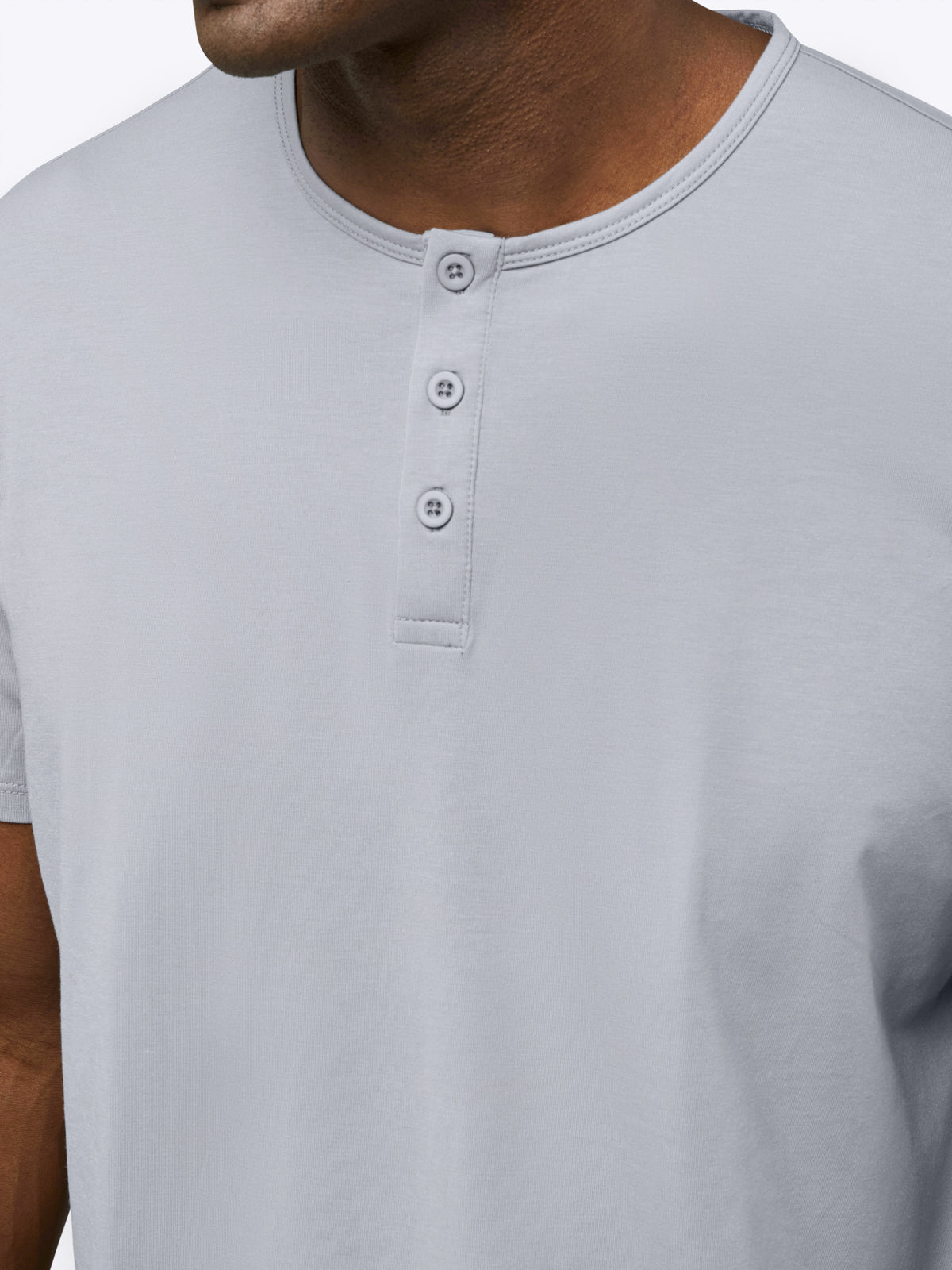 AO Henley Tee — Cashmere Grey