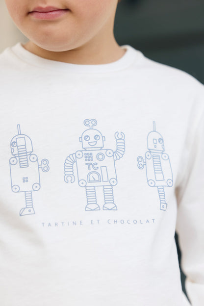 Leo Robo Tee – Blue Grey