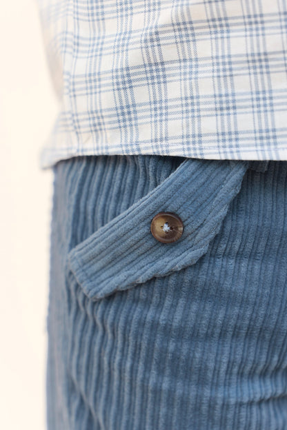 Trousers - Blue Greyé in Velvet