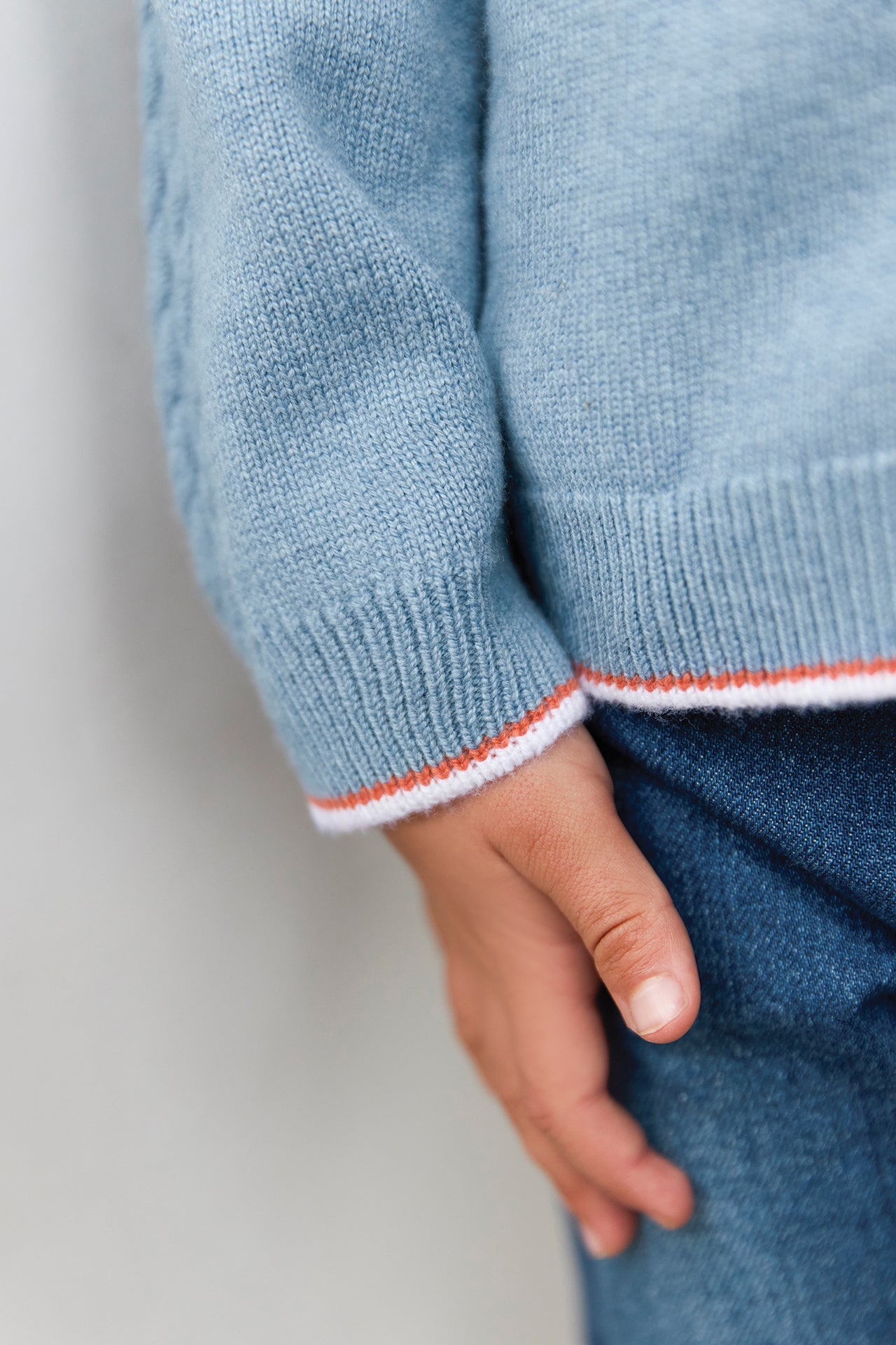 Theo Knit Cardigan – Blue Signature
