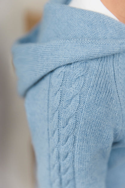 Theo Knit Cardigan – Blue Signature
