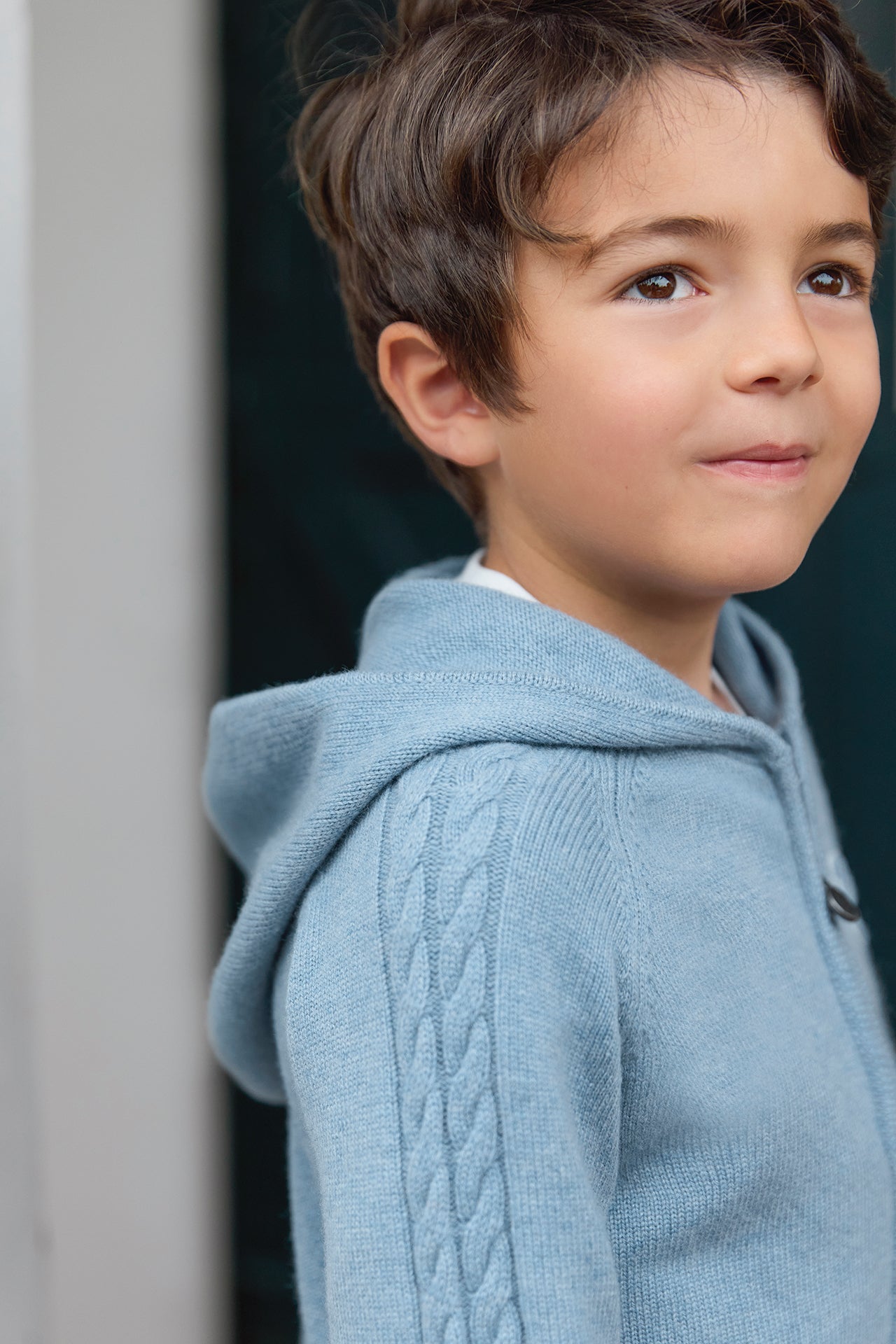 Theo Knit Cardigan – Blue Signature