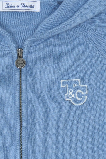 Theo Knit Cardigan – Blue Signature