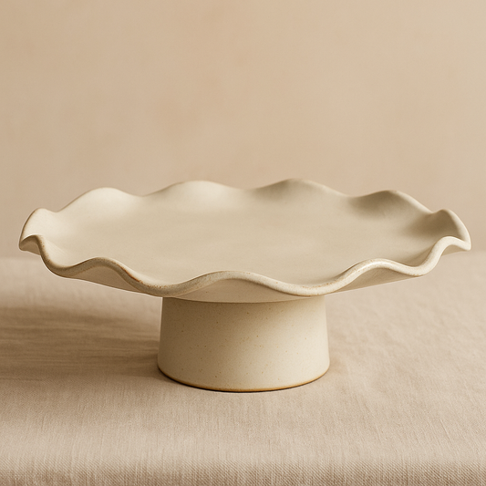 Ruffle Edge Pedestal by Salto