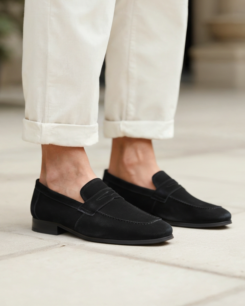 All Store Suede Penny Loafers