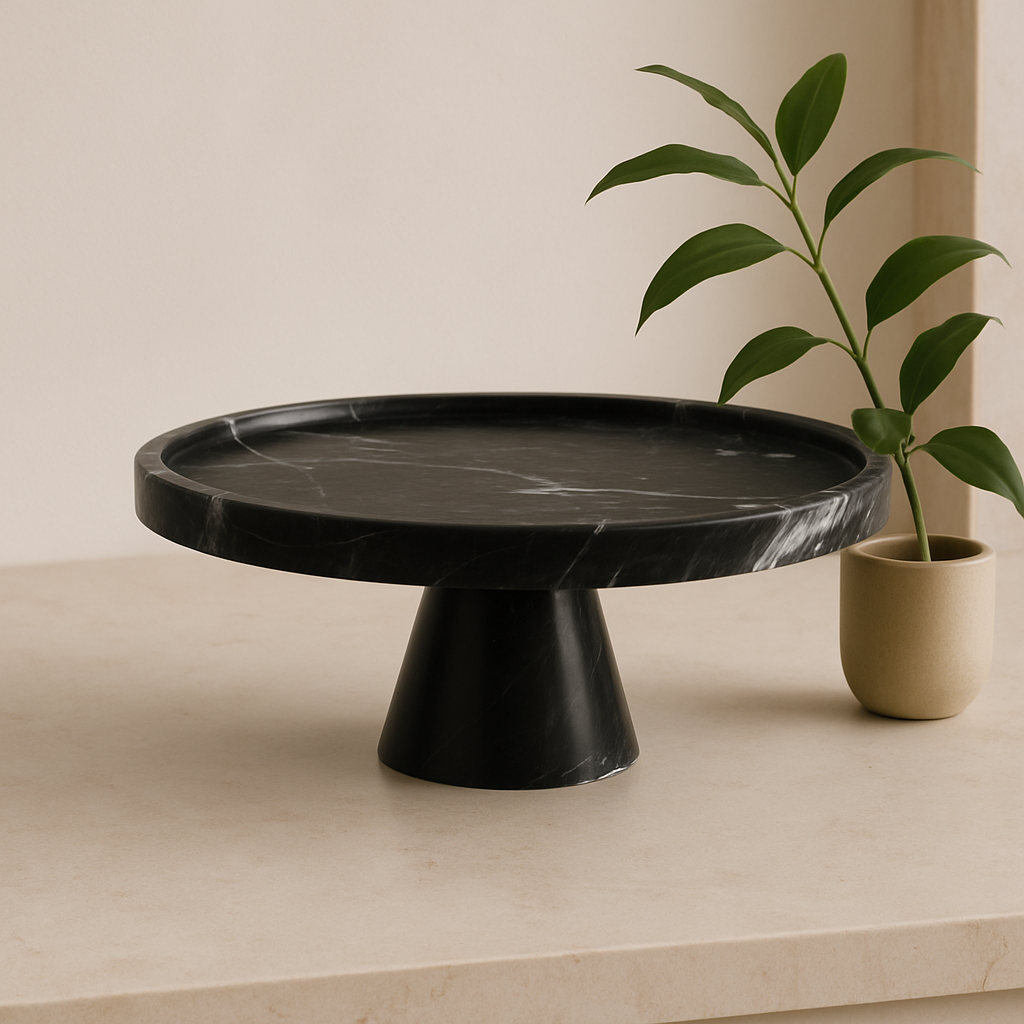 Onyx Marble Cake Stand