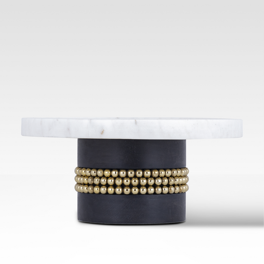 Noir Marble Cake Stand