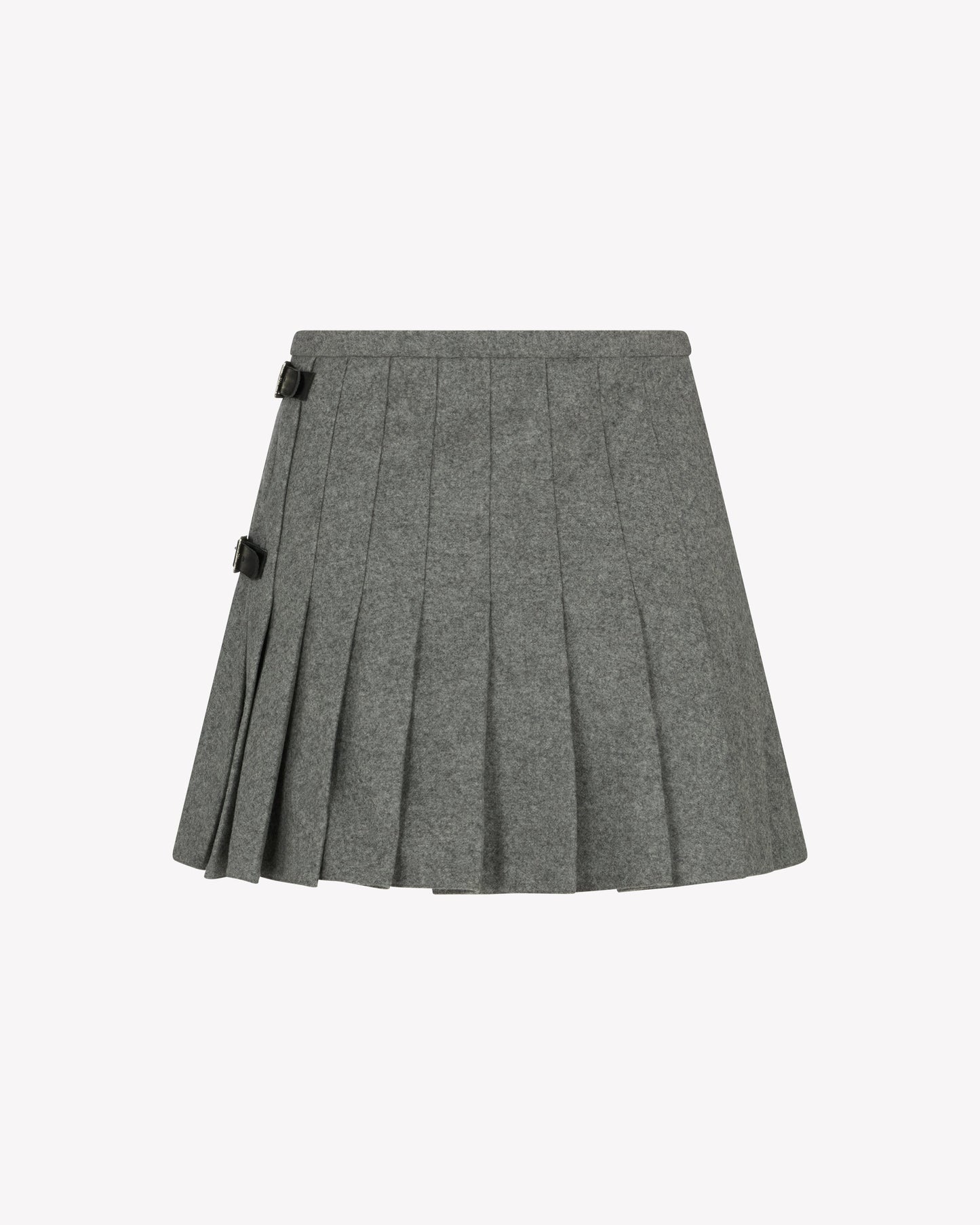 Isla Wool Mini Kilt – Light Grey