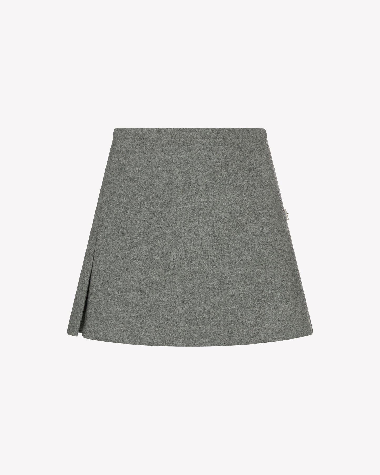 Isla Wool Mini Kilt – Light Grey