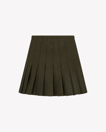 Mini Kilt - Military Green Wool