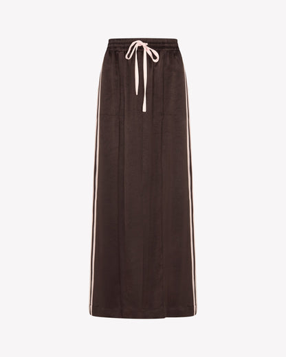 Serena Jogger Skirt - Chocolate Brown