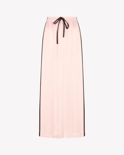 Elara Satin Jogger Skirt – Pale Pink