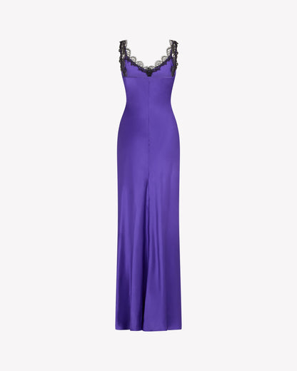 Amethyst Silk Slip Dress