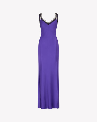 Amethyst Silk Slip Dress