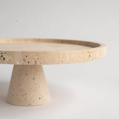 Terra Travertine Cake Stand