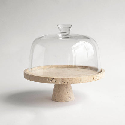 Terra Travertine Cake Stand